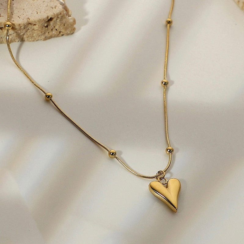 Gold Heart Anti-Tarnish Pendant