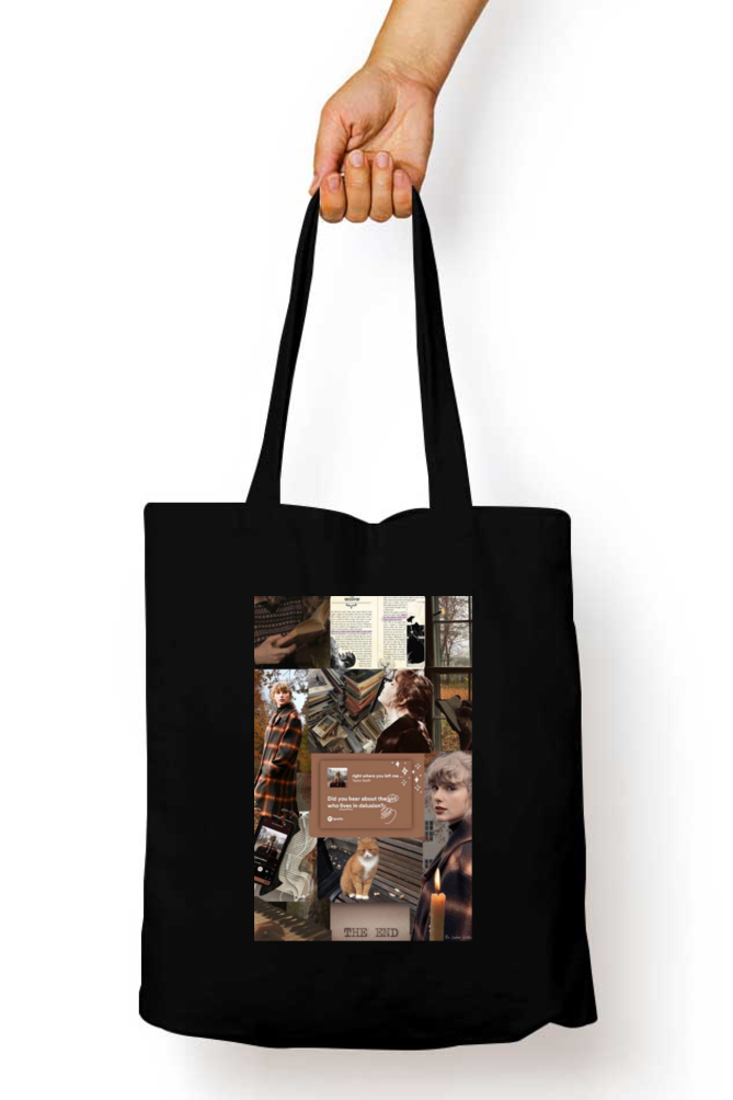 Taylor Swift Aesthetic Tote Bag with Zipper