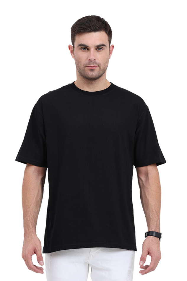 Manifest More Love Black Premium Oversized Tee (BACK Print Only)