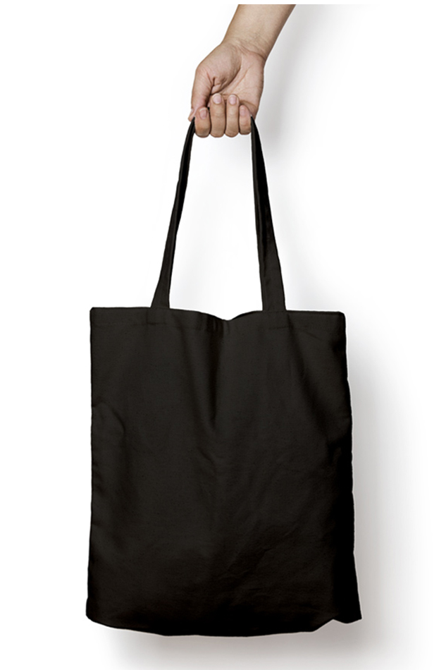 Simra black tote bag