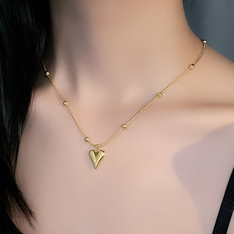 Gold Heart Anti-Tarnish Pendant
