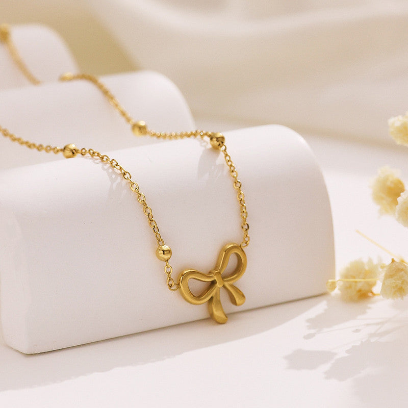 Bow Aesthetic Anti-Tarnish Pendant