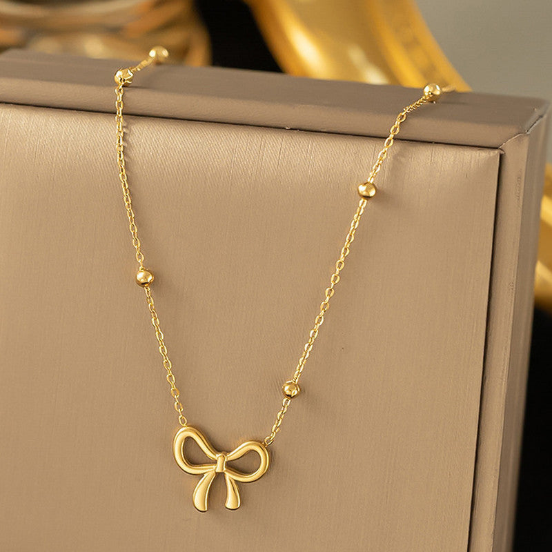 Bow Aesthetic Anti-Tarnish Pendant
