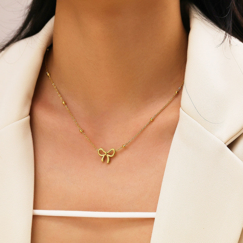 Bow Aesthetic Anti-Tarnish Pendant