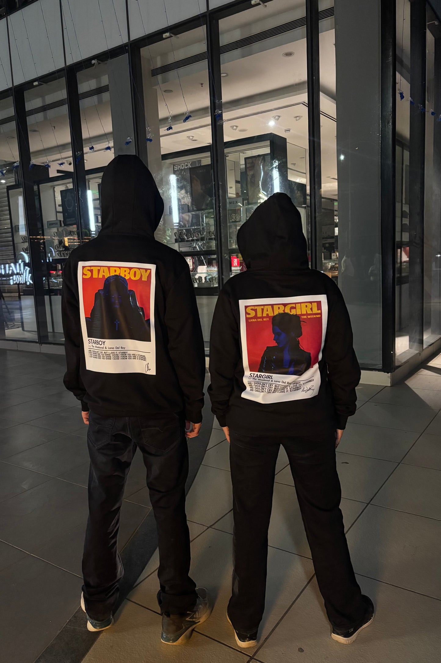 2 Pack: Starboy Stargirl Couple Hoodies (Both Side Printed)