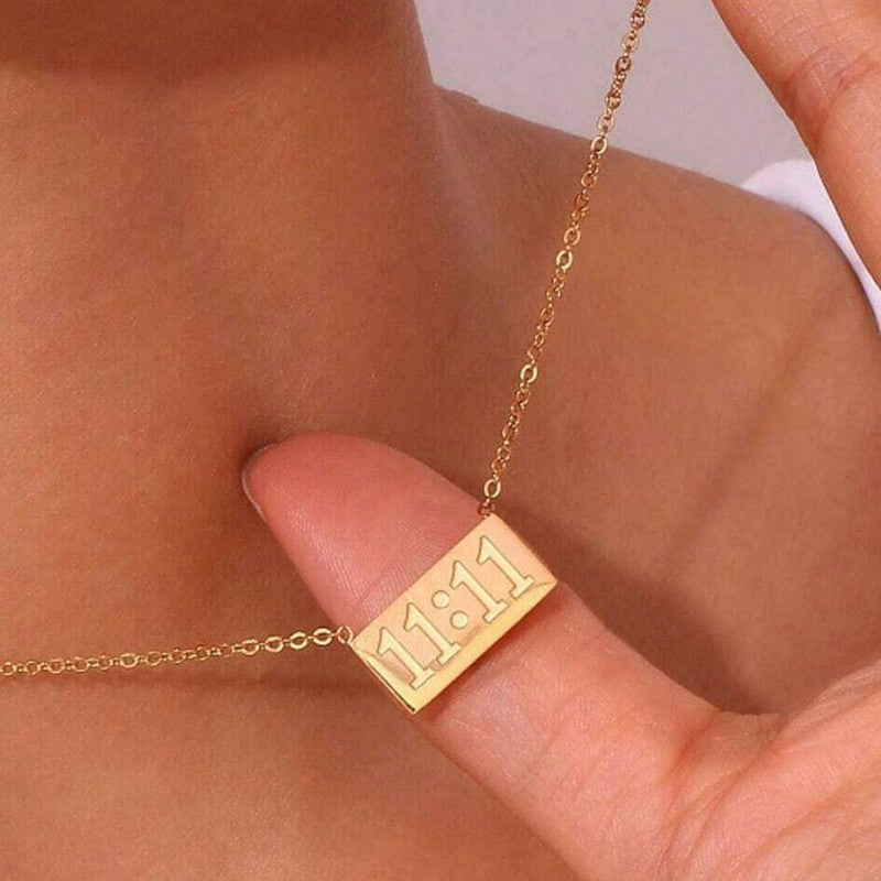 Gold 11:11 Anti-Tarnish Pendant