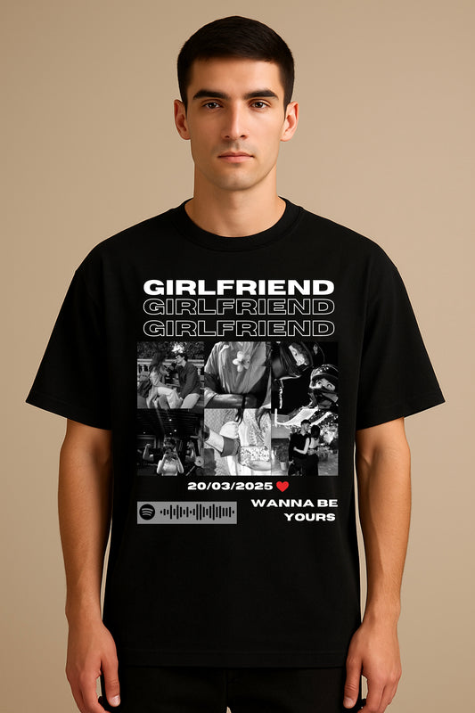 Girlfriend Oversized T-shirt (Customised Pic)
