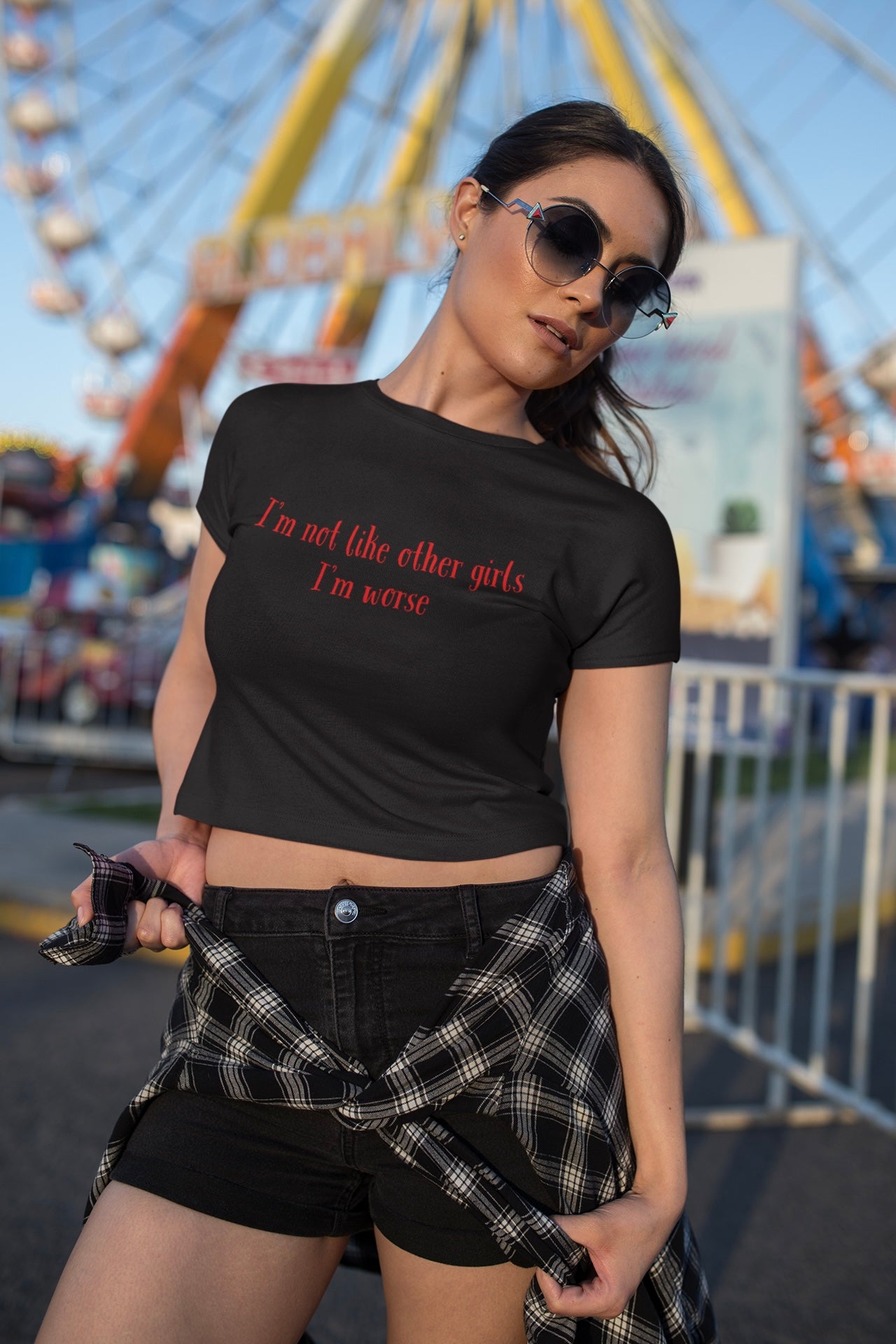 I’m not like other girls Crop T-shirt (Woman’s Crop Top)