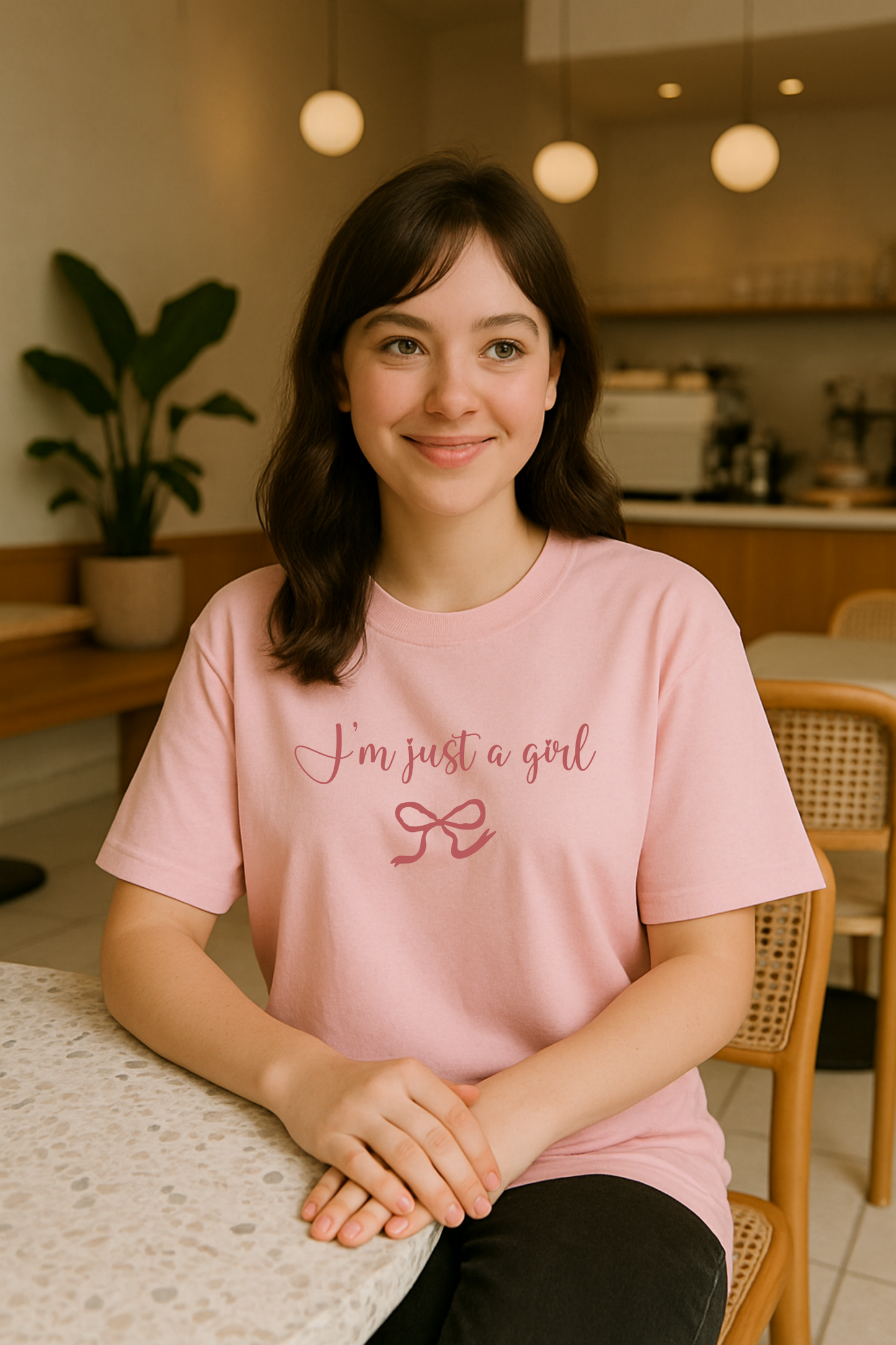 I'm Just a Girl Oversized T-Shirt