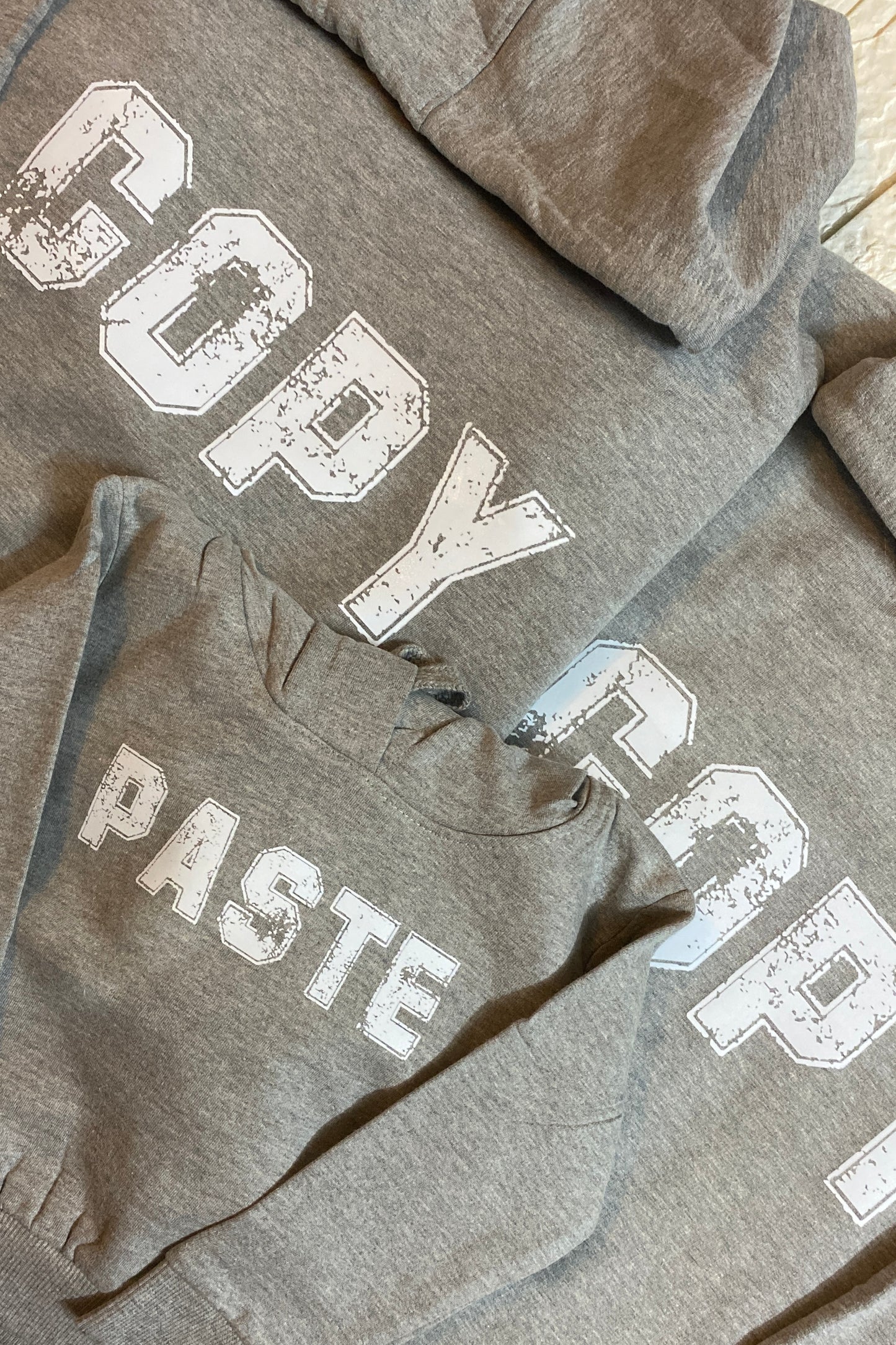 Pack of 3: COPY PASTE Matching Family Hoodies for Photoshoot (Mom, Dad, Newborn Baby)