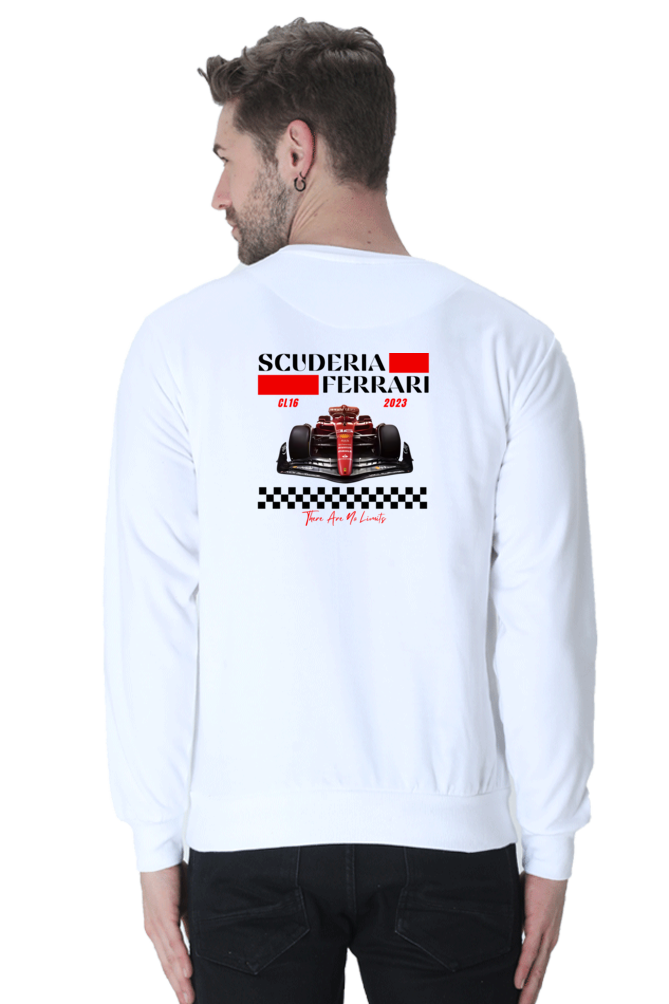 Scuderia Ferrari Front and Back Graphic Printed Sweatshirt