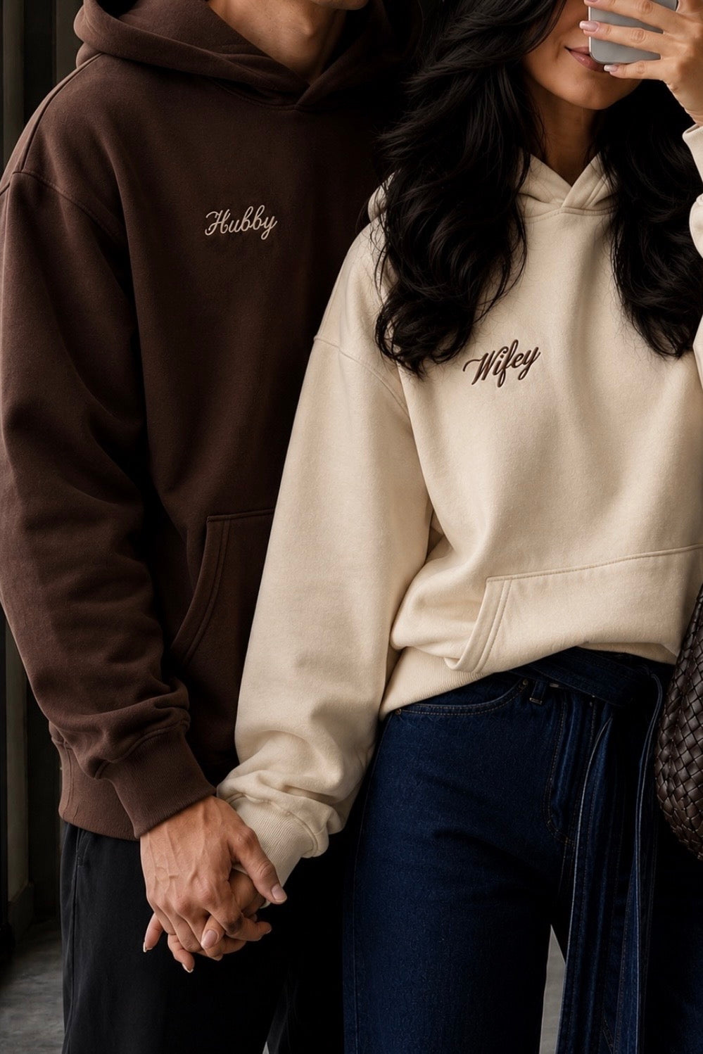 Pack of 2: Hubby & Wifey Couple Hoodies
