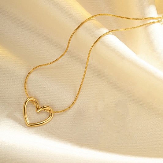 Gold Anti-Tarnish Heart Pendant