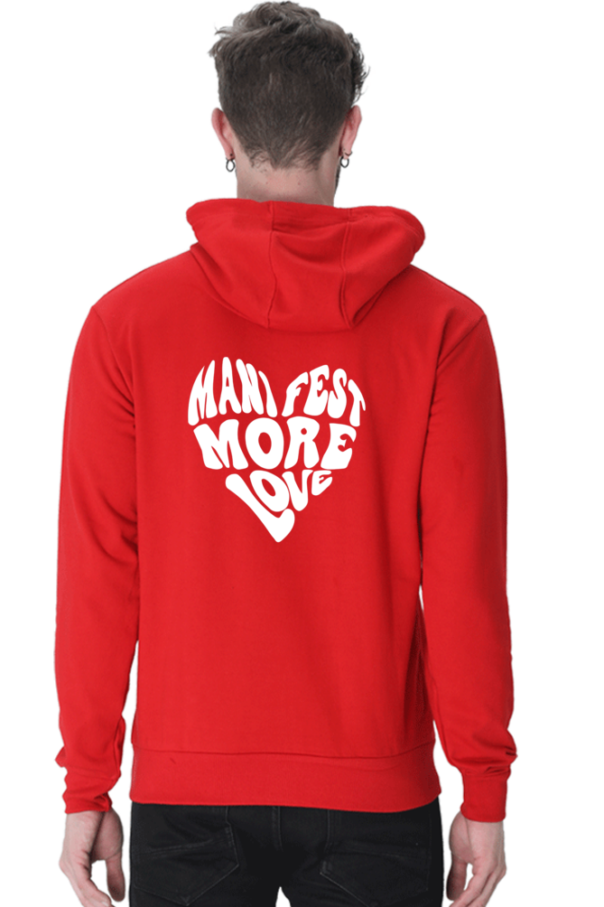 Manifest More Love Back Printed Hooded Sweatshirt