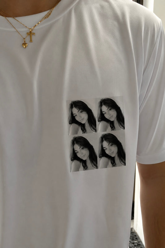 Photo Grid Custom Oversized Tee (Front Print Only)