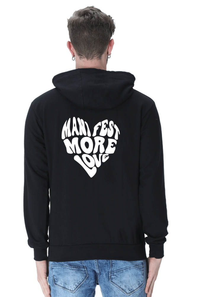 Manifest More Love Back Printed Hooded Sweatshirt