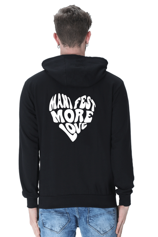 Manifest More Love Back Printed Hooded Sweatshirt