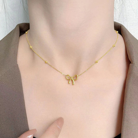 Bow Aesthetic Anti-Tarnish Pendant