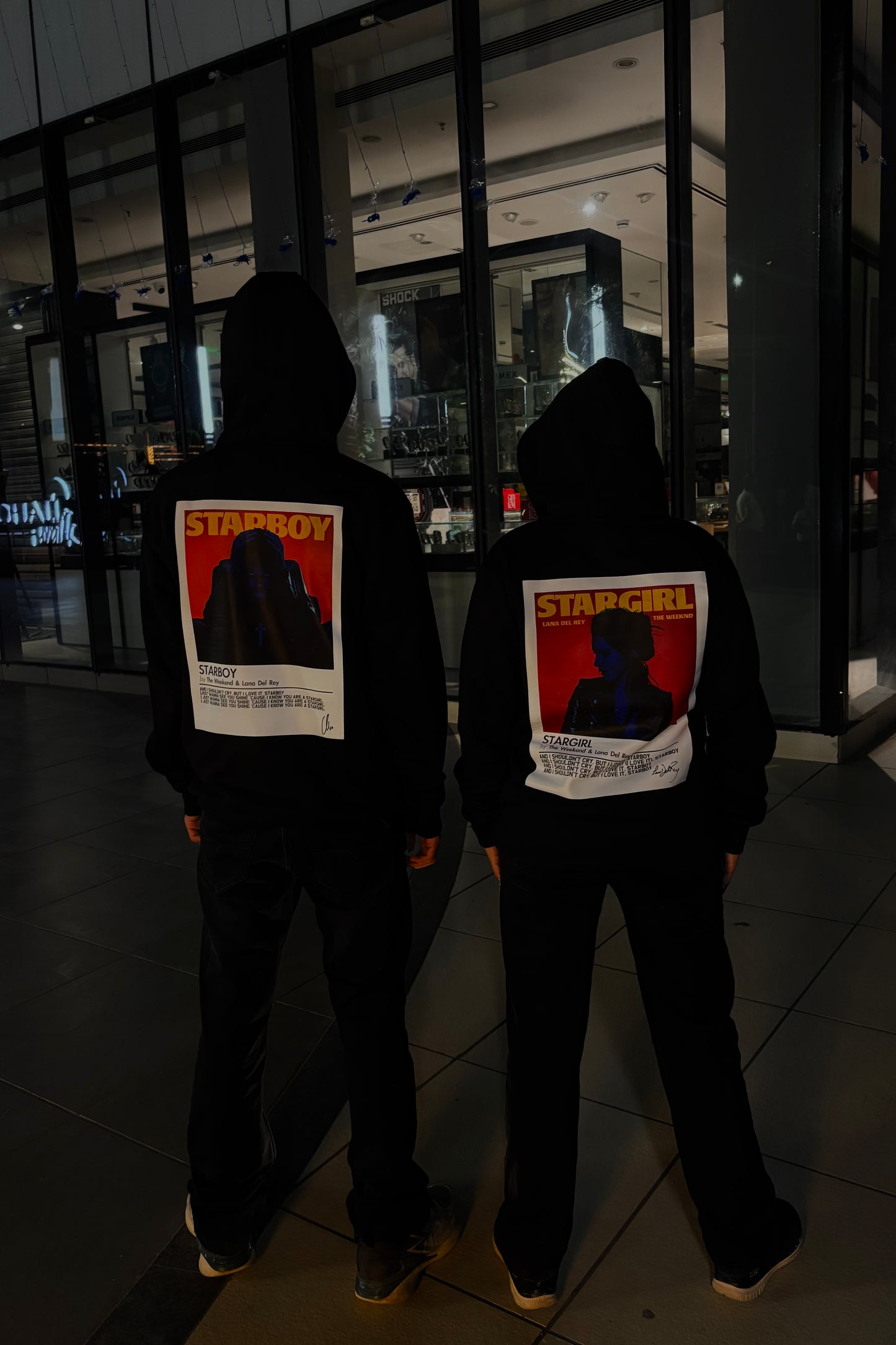 2 Pack: Starboy Stargirl Couple Hoodies (Back Print Only)