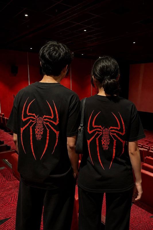 Pack of 2: SpiderMan Couple Oversized T-shirts