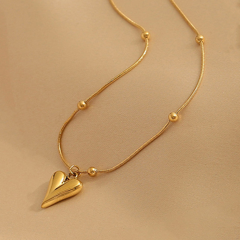 Gold Heart Anti-Tarnish Pendant