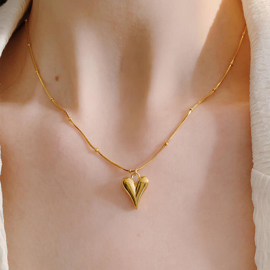 Gold Heart Anti-Tarnish Pendant
