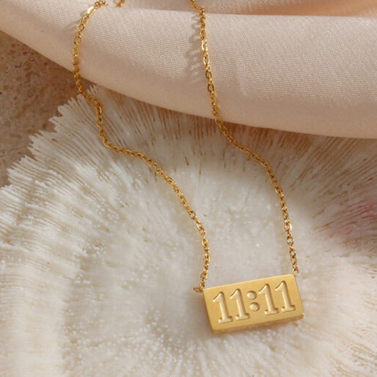 Gold 11:11 Anti-Tarnish Pendant