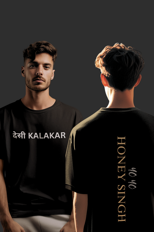 Millionaire Tour Both Side Printed  Unisex Oversized T Shirt (Yo Yo Honey Singh)