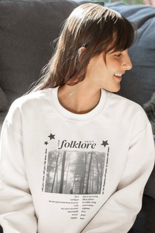 Folklore Graphic Printed Unisex Sweatshirt