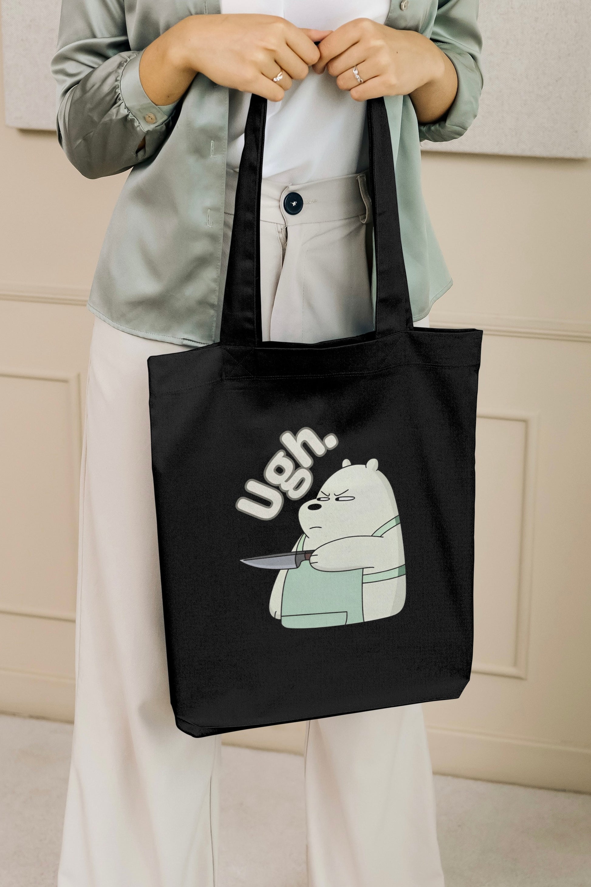 Lunch Bag We Bare Bears Tote Bag We Bare Bears Collection Lunch Bag(Ice Bear)