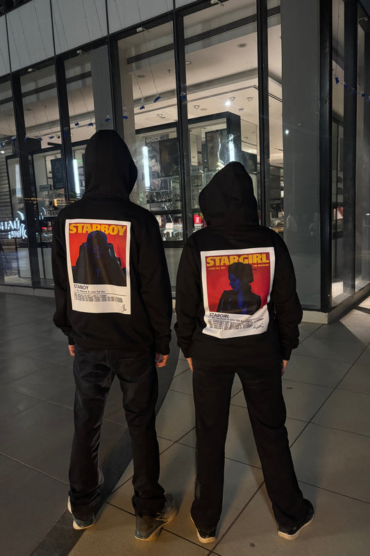 2 Pack: Starboy Stargirl Couple Hoodies (Back Print Only)