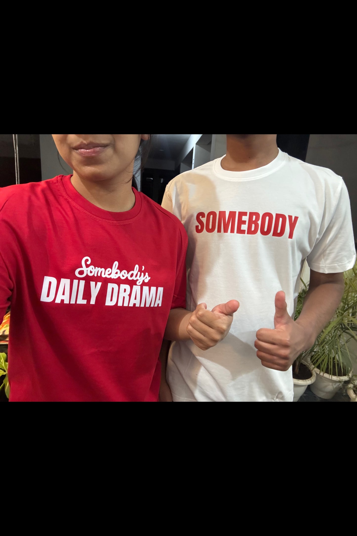 Pack of 2: Somebody & Somebody’s Daily Drama Oversized T-shirts
