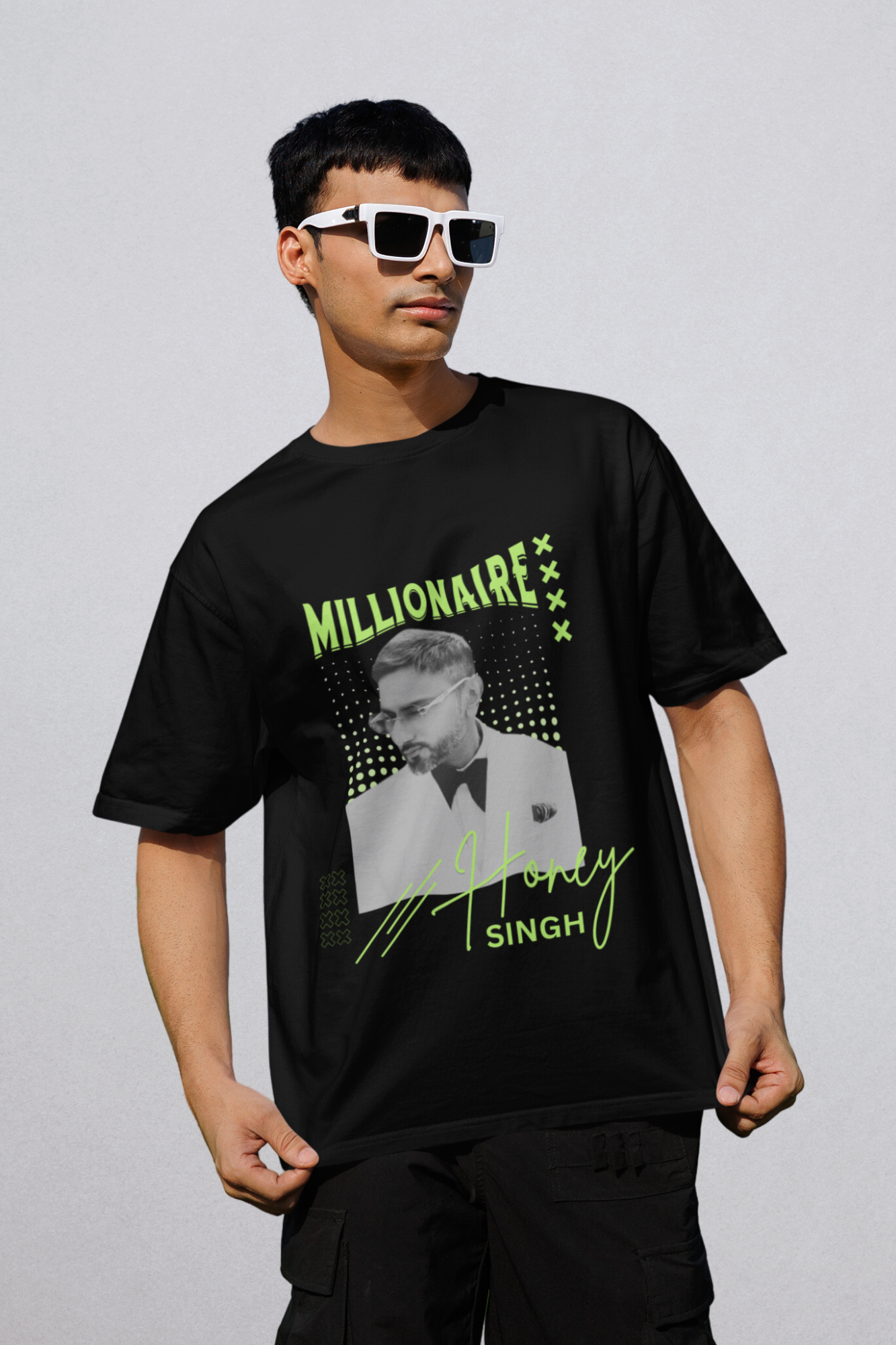 Millionaire Tour Unisex Oversized T Shirt (Yo Yo Honey Singh)