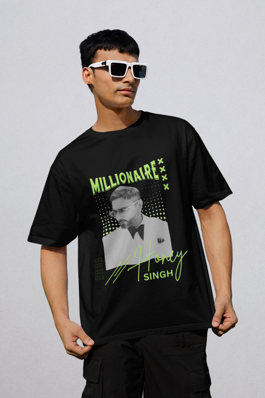 Millionaire Tour Unisex Oversized T Shirt (Yo Yo Honey Singh)