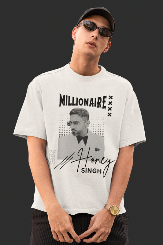 Millionaire Tour Unisex Oversized T Shirt (Yo Yo Honey Singh)