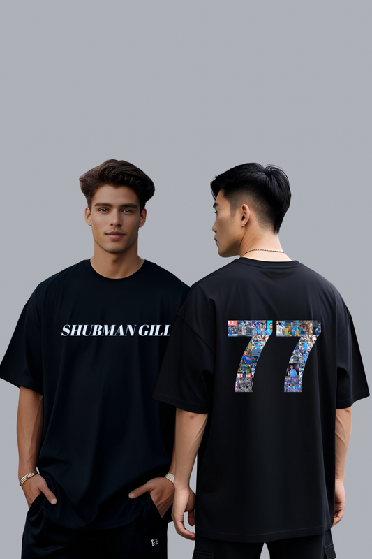 Shubman Gill Graphic Printed Oversized T Shirt