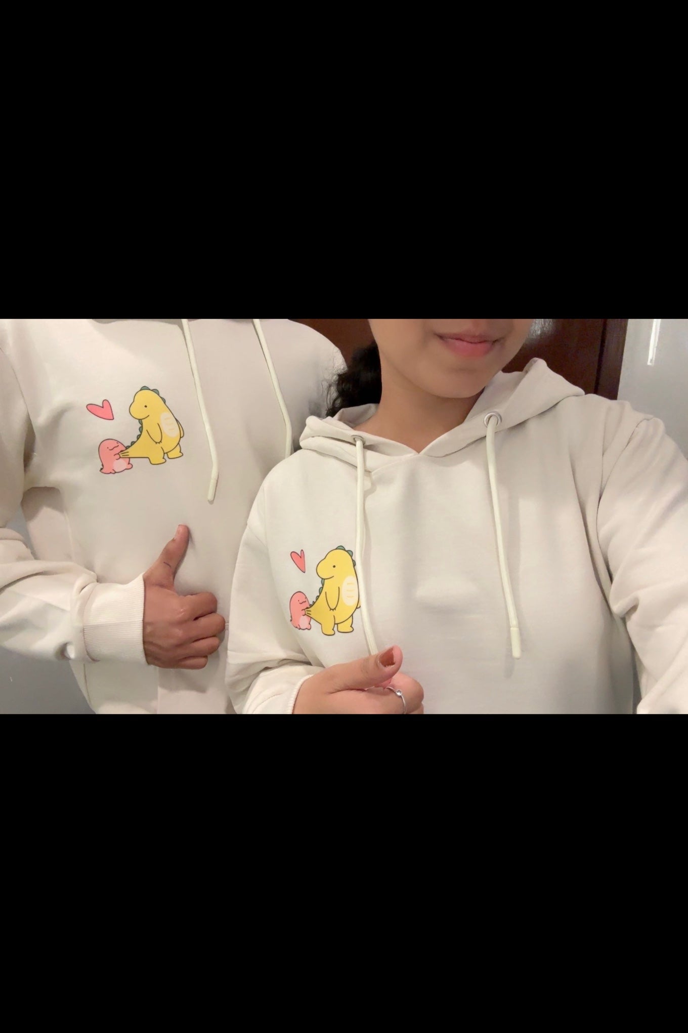 2 Pack: Cute Dragons Couple Hoodies (Both Side Printed)