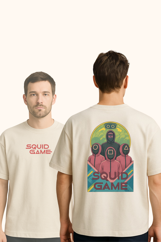 Player Mode: ON (Squid Game) Graphic Printed Unisex Oversized T shirt