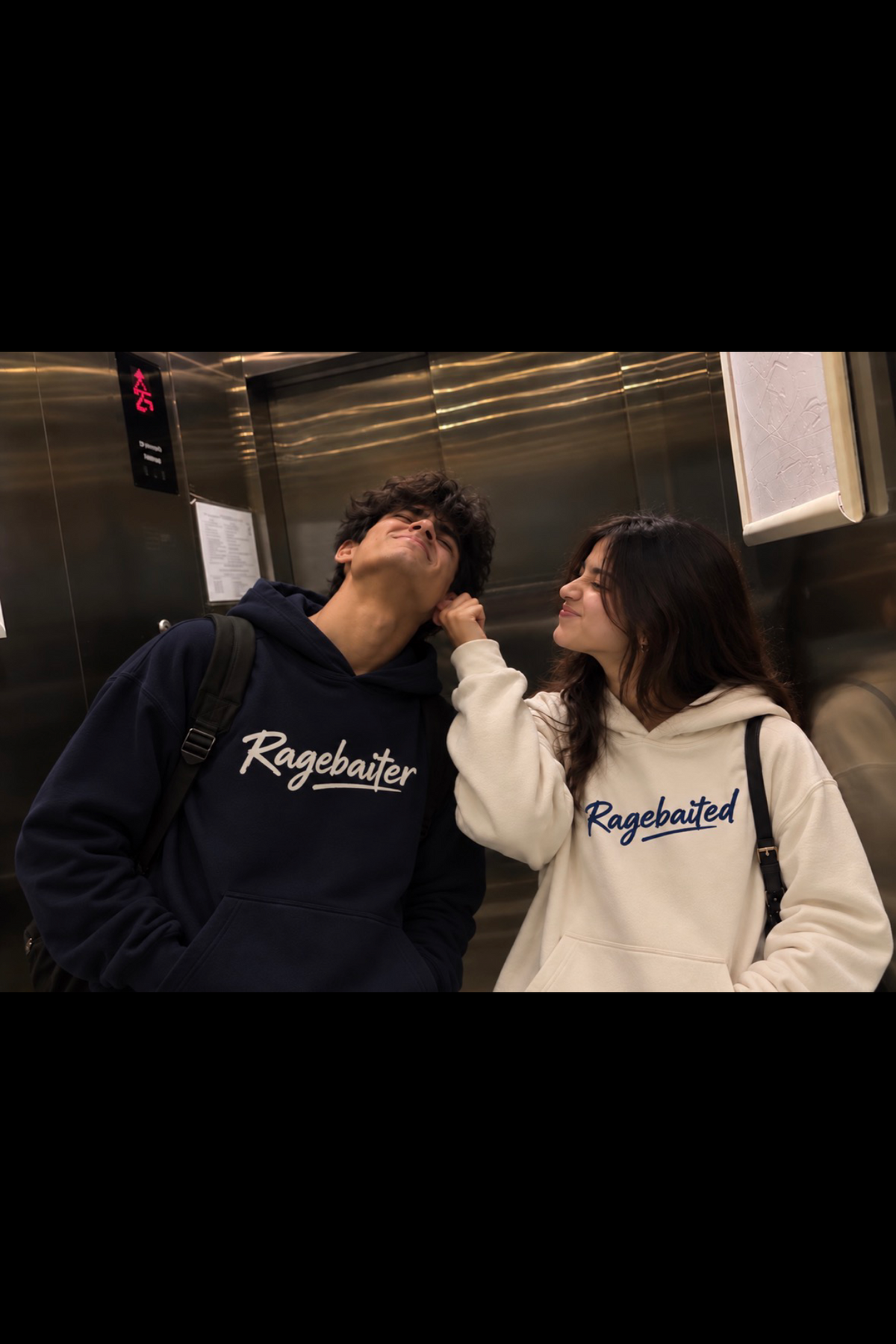 Pack of 2: Ragebaiter and Ragebaited Couple Hoodies (350 GSM) Premium Hoodies