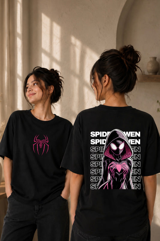 Spider Gwen Both Side Printed Oversized T-shirt
