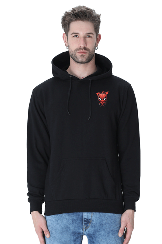 Spiderman Graphic Printed Hooded Sweatshirt