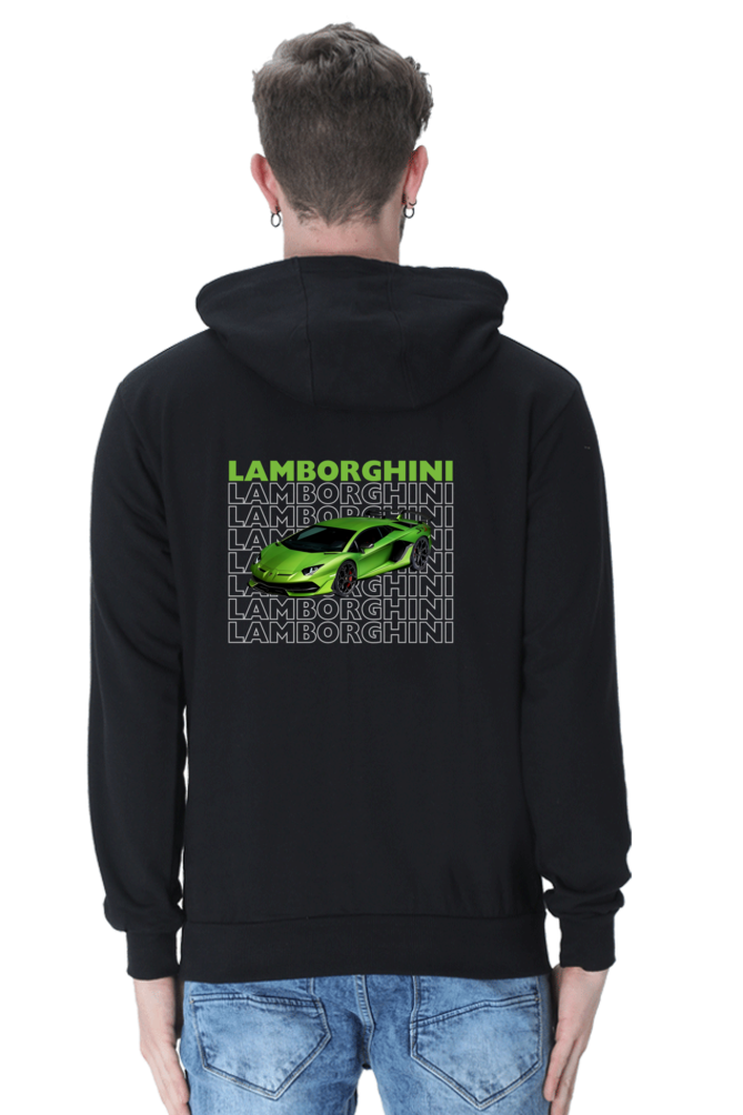 SVJ Lamborghini Black Hooded Sweatshirt